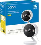 Tapo 2K Indoor/Outdoor Wi-Fi Home Security Camera, IP66 Weatherproof,...