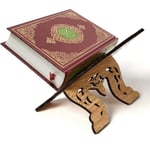 Bokstöd i trä, Koran helig bok hållare, bokhylla prydnader för läsning, Islam bok