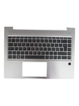 HP - notebook replacement keyboard - with ClickPad - with top cover - Bærbar tastatur - til udskiftning