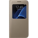 UTGÅTT Samsung S-view Cover Till Galaxy S7 - Guld