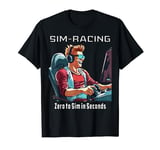 Racing Simracer Simulation Racing Simulation Game Console Gamer T-Shirt