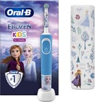 Oral-B Girls Kids Disney FROZEN Electric Toothbrush + Travel Case GIFT SET Braun