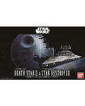Star Wars Death Star II and Star Destroyer Bandai Plastic Model Kit