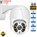 5MP Smart Camera WiFi Outdoor PTZ IP Dome Calving CCTV Home Security System Simp