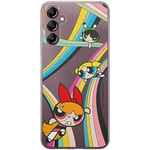 ERT GROUP mobile phone case for Samsung A14 4G/5G original and officially Licensed The Powerpuff Girls pattern 020 optimally adapted to the shape of the mobile phone, partially transparent