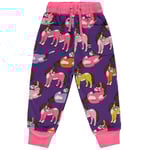 Småfolk Mjukisbyxor Med Hästar Purple Heart | Lila | 7-8 years