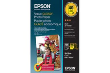 Epson Value Photo Paper Glossy - fotopapir - skinnende - 20 ark - 100 x 150 mm (pakke med 2)