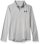 Under Armour Tech 2.0 1/2 Zip Long-sleeve Shirt, Boys Grey, Mod Gray Light Heather/Black (011), X-Large