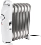 Oil Filled Radiator Heater Electric Thermostat Mini Small Home Office Caravan