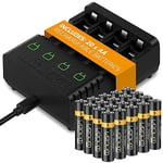 Venom Rechargeable Battery Charging Dock plus 20 x AA 1000mAh Rechargeable Batteries