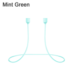Earphone Magnetic Strap Silicone Wire Headphone Cable Mint Green