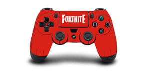 PS4 Controller Vinyl Sticker Decal Skin Wrap Scratch Protection - Red Fortnite Design - PlayStation 4 Controller