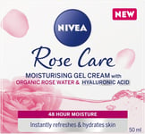 NIVEA Soft Rose 24H Day Cream (50 Ml), Face Care with Rose Water and Hyaluron, L