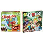 Hasbro Gaming Elefun and Friends Hungry Hungry Hippos Game Gaming Clue Junior Board Game for Kids Ages 5 and Up, Case of the Broken Toy, Classic Mystery Game for 2-6 Players