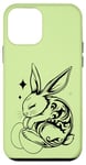 Snooze Lapin avec des œufs et des étoiles pour Pâques et Coque pour iPhone 12 mini