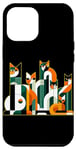 Coque pour iPhone 12 Pro Max Geometric Cat Family Art
