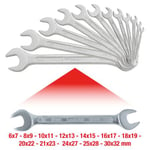 Dobbelthodet fastnøkkelsett KS TOOLS 517.0125