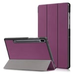 Samsung Galaxy Tab S6 tri-fold leather case - Purple Lila
