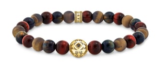 Thomas Sabo Rebel Wolf Tigers eye armband A2145-324-2-L19