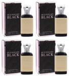 4 x Midnight Black Women's Perfume Eau de parfum Women's Fragrance EDP 400ml New