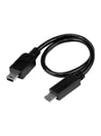 8in USB OTG Cable Micro USB to Mini USB M/M - USB cable - 20.32 cm