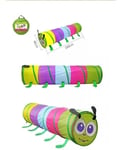 Kids POP UP Play Tent Bug Rainbow Caterpillar Tunnel Carry Case HGL