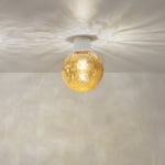 Shibuya Taklampa - Plafond | 4x3 färgalt. | Takfäste - Färg: Vit (8239101) | Glaskupa - Färg: Cognac (8224116) | Ljuskälla: E27 - 6W LED | 470 Lumen | 2700K (L70078)