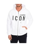 Dsquared2 Mens zip-up hoodie S79HG0002-S25042 - White - Size X-Large