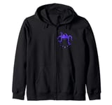Funny Chest Pocket Out Monster Tentacles Zip Hoodie