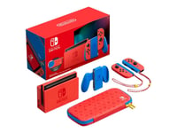 Nintendo Switch With Red Joy-Con - Mario Red & Blue Edition - Console De Jeux - Full Hd - Rouge