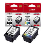 Canon PG545XL Black & CL546XL Colour Ink Cartridge For PIXMA TS3350 Printer