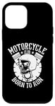 Coque pour iPhone 12 mini Moto Club Born To Run Vintage Biker Rider