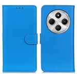 Xiaomi Redmi 14C Fodral Litchi Läder Blå