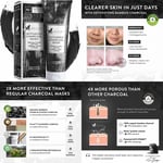 Eclat Advanced Charcoal Face Mask 3X Clearer Skin With ORGANIC ACTIVATED BAMBOO