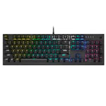 Corsair K60 RGB PRO CHERRY MX Low Profile Speed Mechanical Gaming Keyboard - CH-910D018-UK/RF REFURBISHED