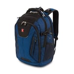 Swiss Gear 5358 USB ScanSmart Laptop Backpack. Abrasion-Resistant & Travel-Friendly Laptop Backpack (18", Blue/Black).