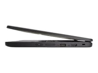 Lenovo 500e Chromebook Gen 3 82JB - Conception inclinable - Intel Celeron - N4500 / jusqu'à 2.8 GHz - Chrome OS - UHD Graphics - 4 Go RAM - 32 Go eMMC - 11.6" IPS écran tactile 1366 x 768 (HD) - 802.11a/b/g/n/ac/ax - gris - clavier : Belge