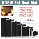 Adjustable Temperature Reptile Heating Heat Mat Pad For 35w