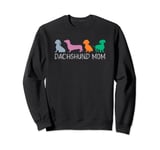 Teckel Mom Wiener Doxie Mom Graphic Dog Lover Sweatshirt
