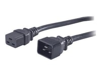 APC - Câble d'alimentation - IEC 60320 C19 pour IEC 60320 C20 - 1.98 m - noir - pour P/N: SMT2200I-AR, SMT2200R2I-AR, SMT3000I-AR, SMT3000R2I-AR, SRT1500XLI, SRT2200XLI-KR