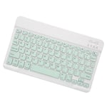Tangentbord för surfplatta, kortkommandon, automatisk viloläge, ultratunn BT-anslutning, bärbart trådlöst tangentbord för IOS Tablet Pro Mini, ljusgrön