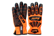 Anti Vibration Gloves SBR Padding TPR Protector Impact Gloves Men Mechanic Work Gloves Anti-Vibration Impact Absorption Anti-Abrasion Touch screen working gloves (Size-Large)