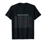 The Bitcoin Genesis Block Code. In Honor of Satoshi Nakamoto T-Shirt