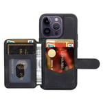 Skal Multi-slot RFID-skydd iPhone 15 Pro Max svart