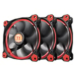 Thermaltake ventilateur Riing 12 LED rouge / SET of 3