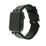 Nylon klockrem för Apple Watch 4 44mm, Serie 3/2/1 42mm Armegrön