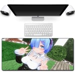 HOTPRO Mouse Pad,Extra Large 800X300X3MM Water-Resistant Anime Mouse Mat Non-Slip Rubber Base with Smooth Cloth Surface,Durable Stitched Edges for notebooks,PC Life In A Different World-2
