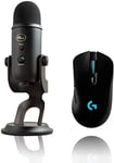 Logitech G703 LIGHTSPEED Wireless Gaming Mouse + Blue Microphones Yeti Professional USB Microphone For Recording