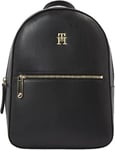Tommy Hilfiger Women Backpack Iconic Hand Luggage, Multicolor (Black), One Size