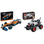 LEGO 42141 Technic McLaren Formula 1 2022 Replica Race Car Model Building Kit & Technic Monster Jam Monster Mutt Dalmatian, Truck Toy for Boys and Girls Aged 7 Plus